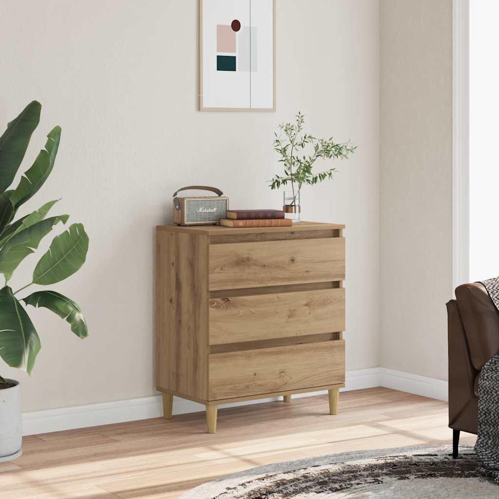 vidaXL Bufetă Stejar artizanal 60x35x70 cm Lemn prelucrat