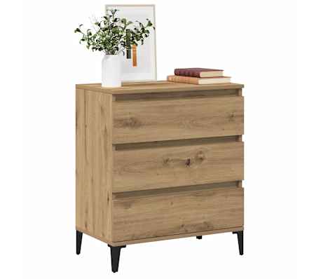 vidaXL Buffet ch&ecirc;ne artisanal 60x35x70 cm bois d'ing&eacute;nierie
