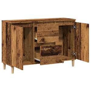 Příborník old wood 102 x 35 x 70 cm kompozitní dřevo - obrázek 5