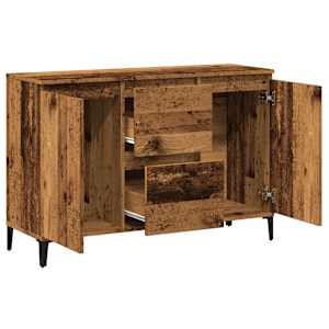 Příborník old wood 102 x 35 x 70 cm kompozitní dřevo - obrázek 5