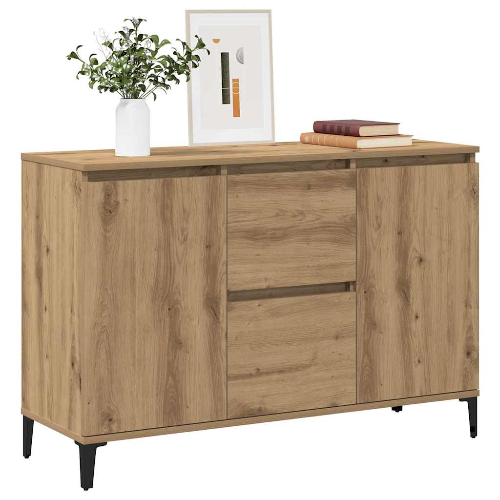 vidaXL Dressoir 102x35x70 cm bewerkt hout artisanaal eikenkleurig afbeelding