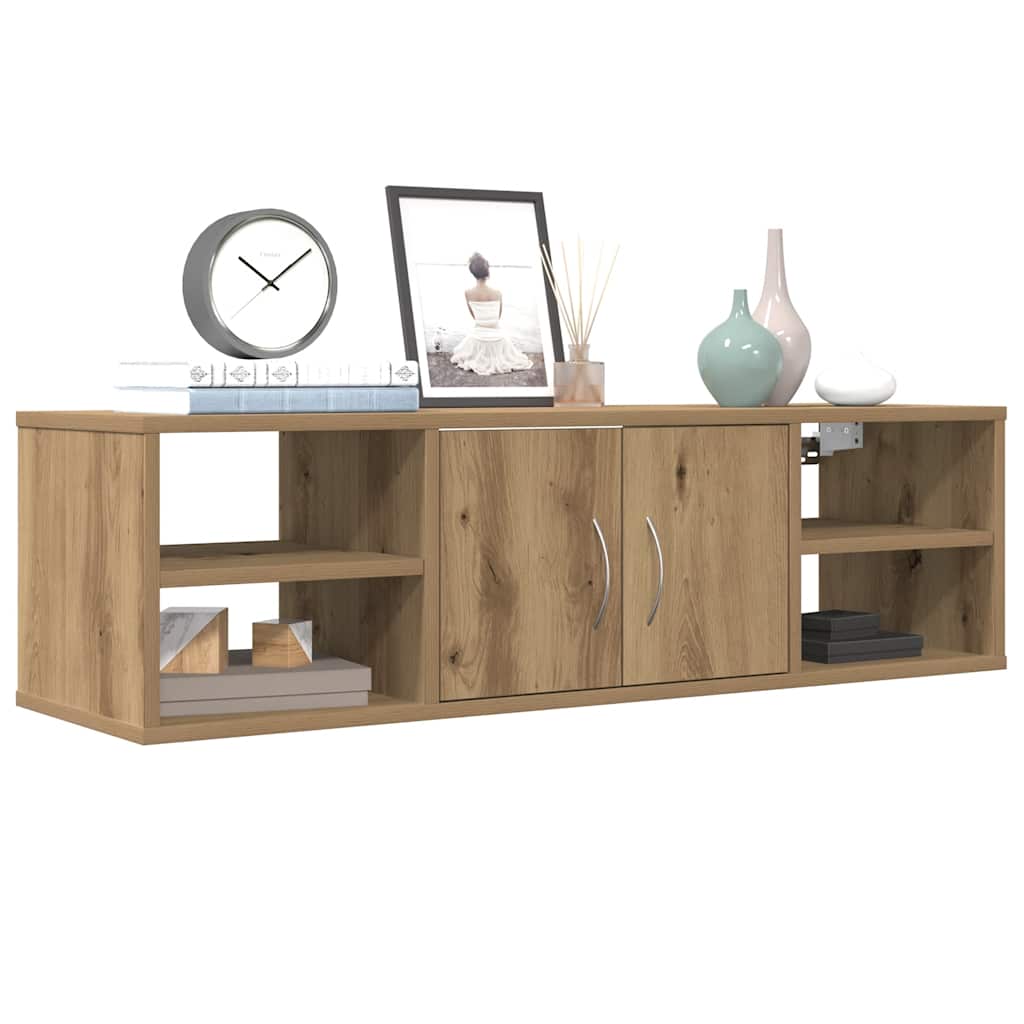 Thumbnail - vidaXL Wandschrank Artisan-Eiche 101x30x29 cm Holzwerkstoff