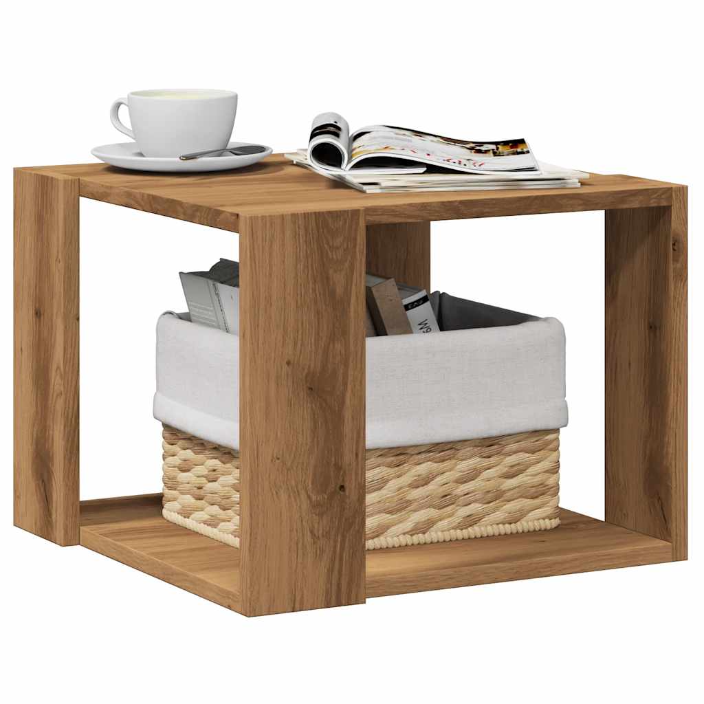 vidaXL Couchtisch Artisan-Eiche 40x40x30 cm Holzwerkstoff