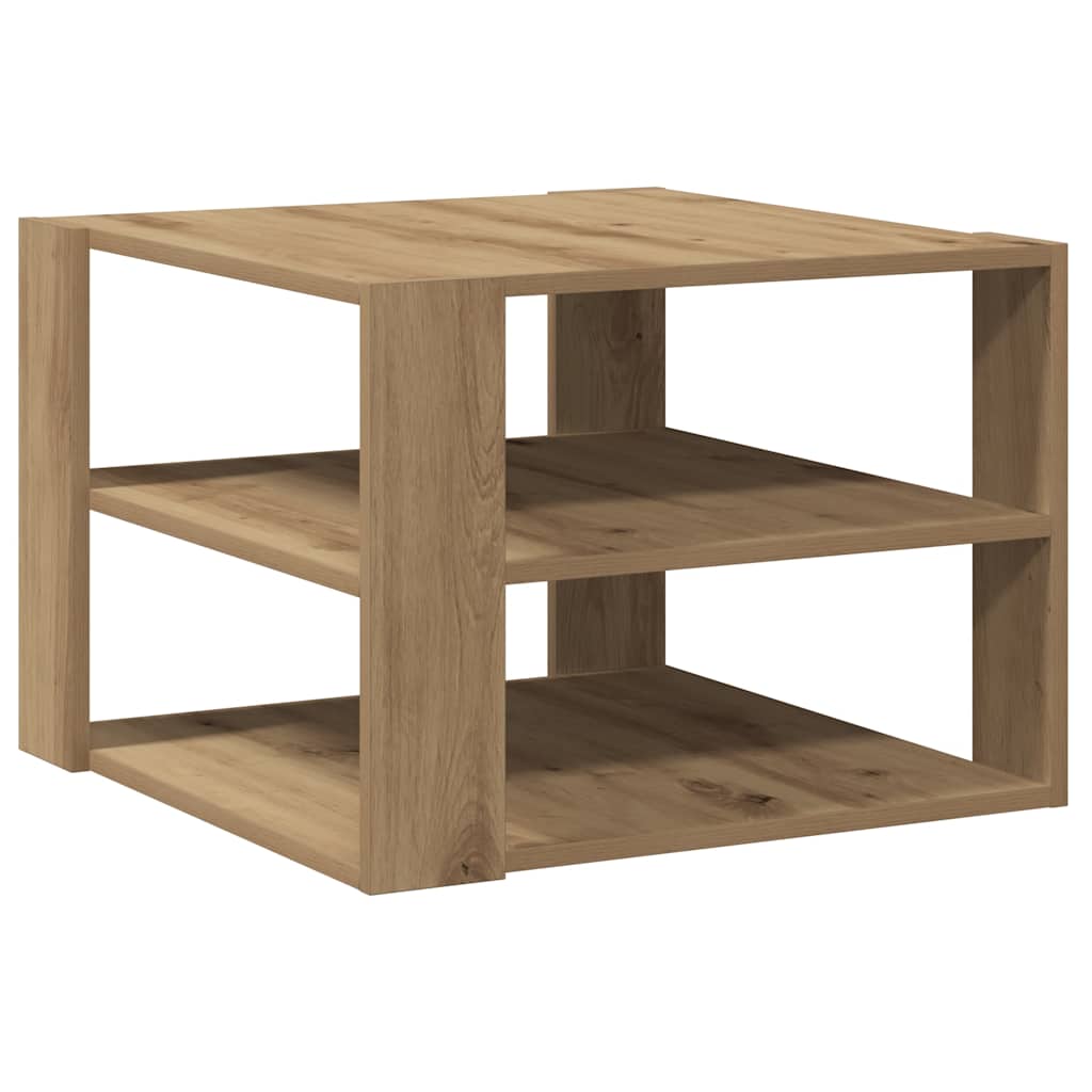 vidaXL Konferenční stolek dub artisan 58x58x40 cm kompozitní dřevo