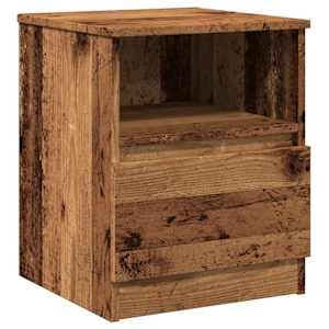 Noční stolek old wood 40 x 40 x 50 cm kompozitní dřevo - obrázek 2