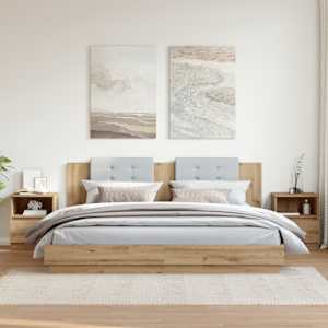 Nočna omarica 2 kosa artisan hrast 40x40x50 cm inženirski les