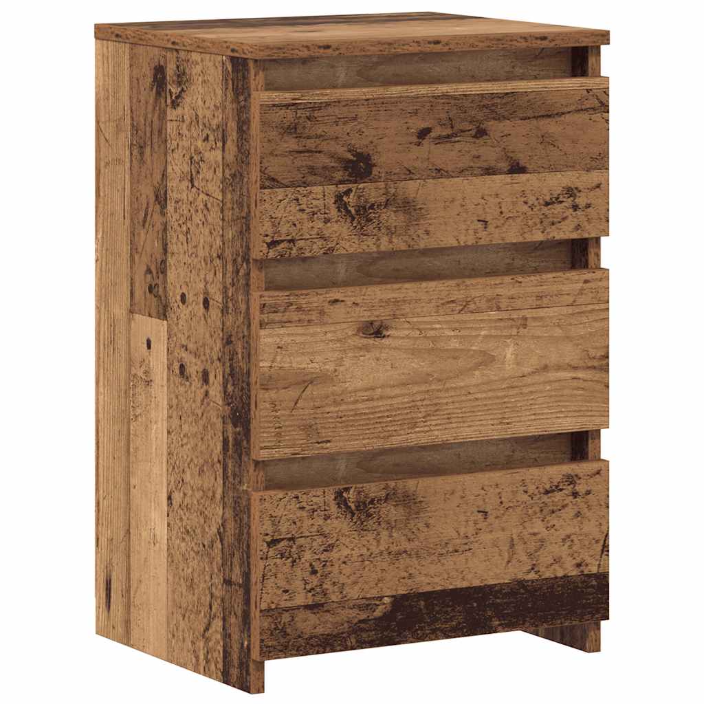 vidaXL Noční stolky 2 ks old wood 40x35x62,5 cm kompozitní dřevo