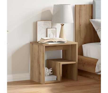 vidaXL Bedside Cabinet Artisan Oak 40x30x40 cm Engineered Wood