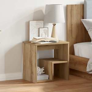 vidaXL Bedside Cabinet Artisan Oak 40x30x40 cm Engineered Wood