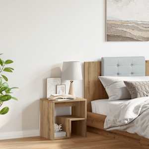 Nočna omarica artisan hrast 40x30x40 cm inženirski les