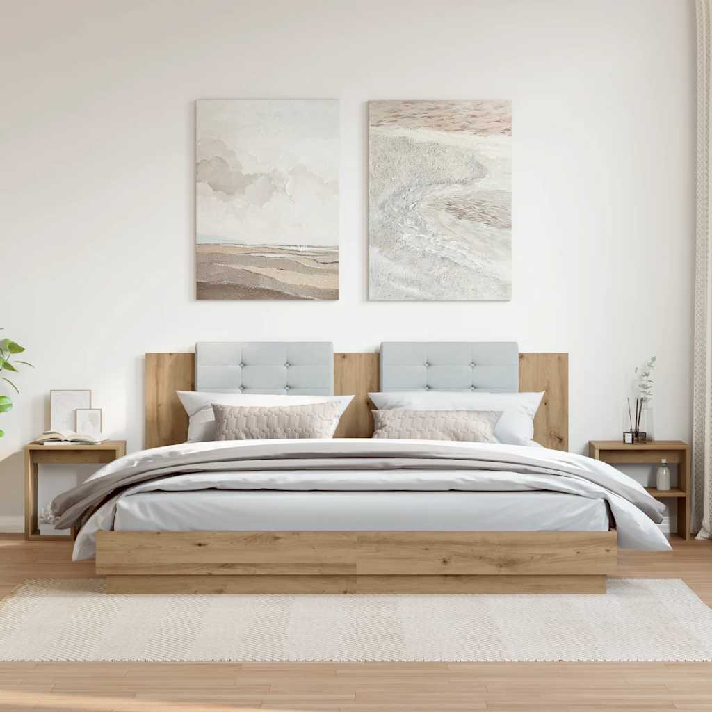 Thumbnail - vidaXL Nachttische 2 Stk. Artisan-Eiche 40x30x40 cm Holzwerkstoff