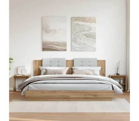 vidaXL Noćni ormarići 2 kom Artisan hrast 40x30x40 cm izrađeno drvo