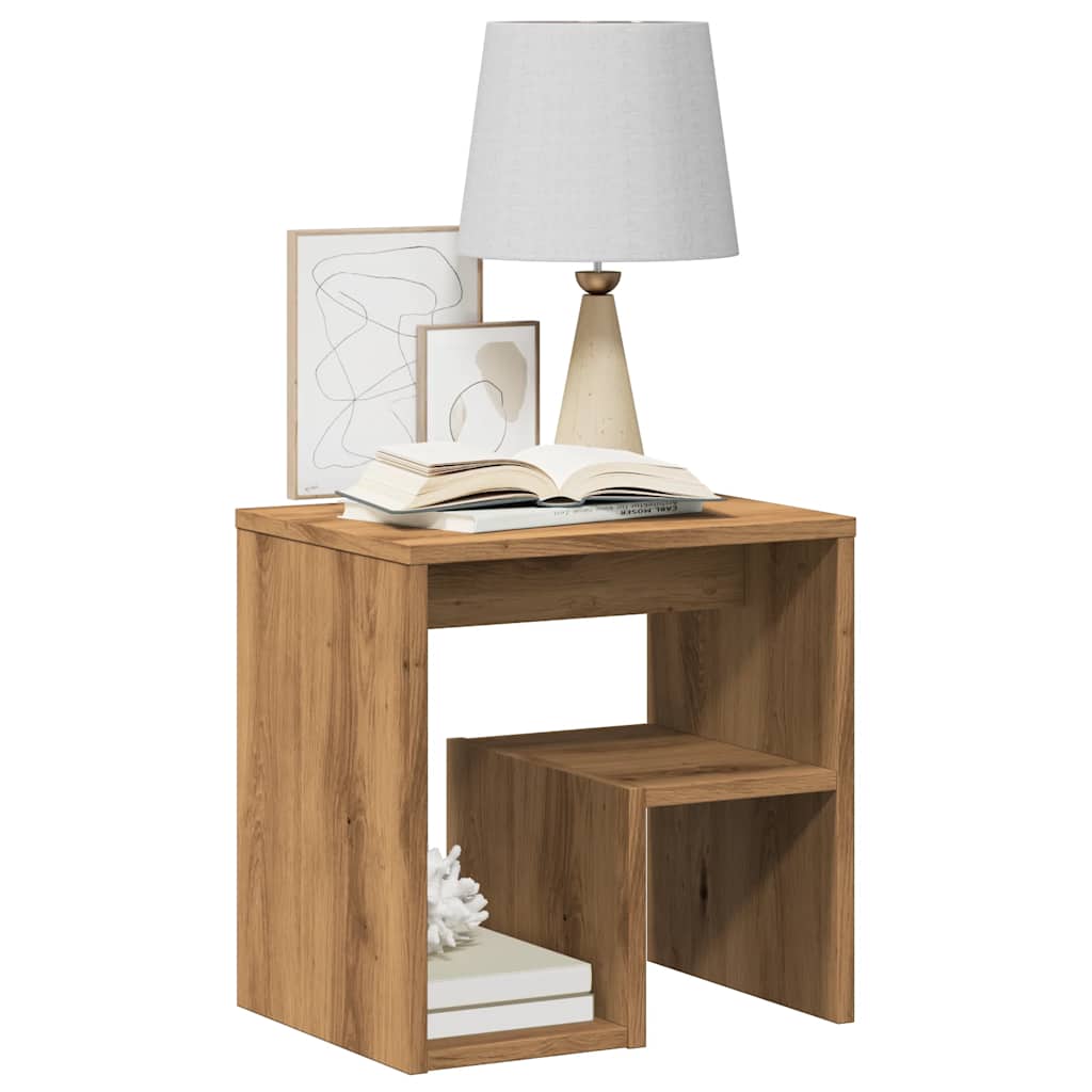 vidaXL Nachttische 2 Stk. Artisan-Eiche 40x30x40 cm Holzwerkstoff
