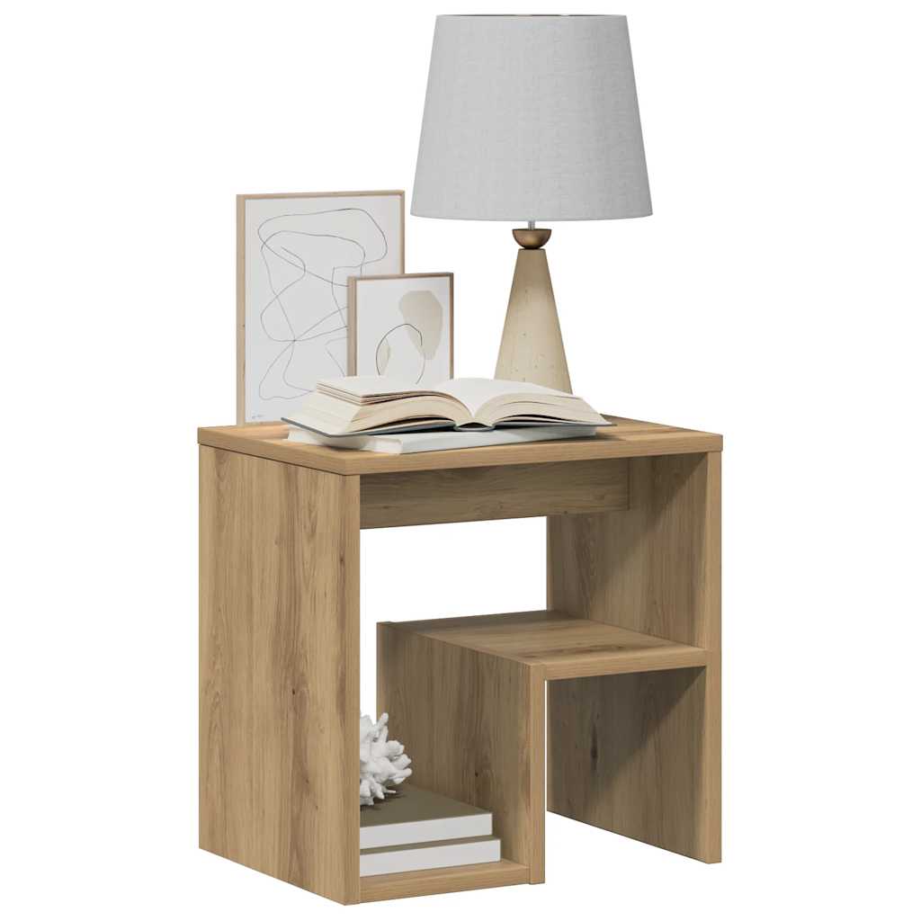 vidaXL Noptiere, 2 buc., stejar artizanal, 40x30x40 cm, lemn prelucrat