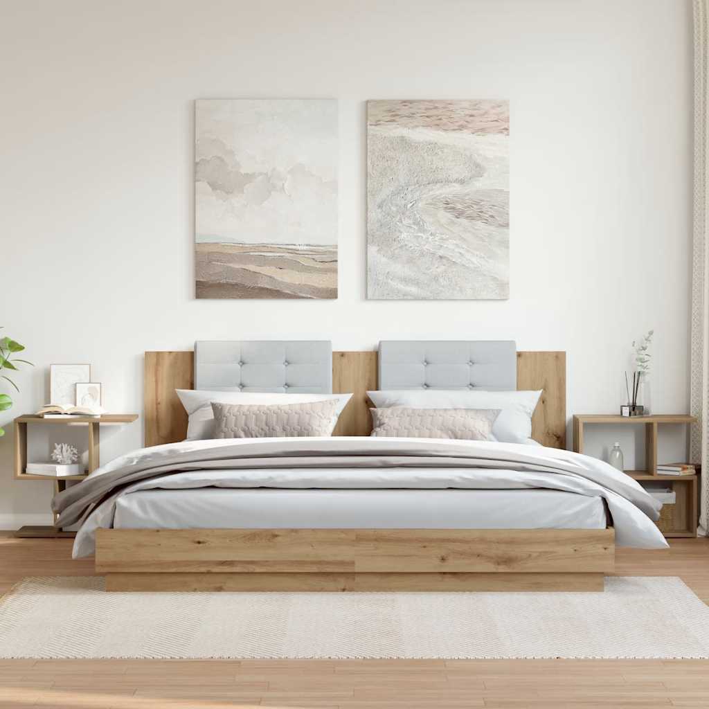 Thumbnail - vidaXL Nachttische 2 Stk. Artisan-Eiche 50x30x51,5 cm Holzwerkstoff