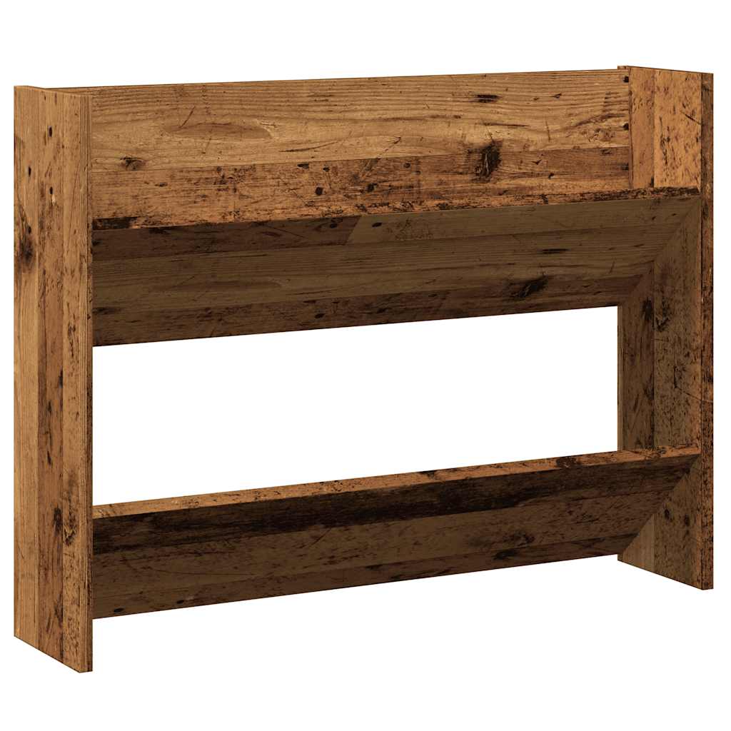 vidaXL Nástěnný botník old wood 80 x 18 x 60 cm kompozitní dřevo