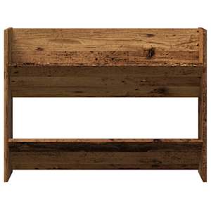 Nástěnný botník old wood 80 x 18 x 60 cm kompozitní dřevo - obrázek 4