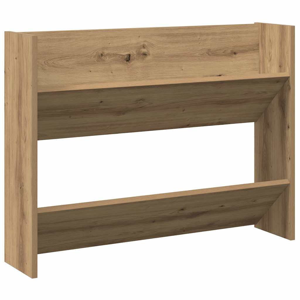 vidaXL Nástěnný botník dub artisan 80 x 18 x 60 cm kompozitní dřevo