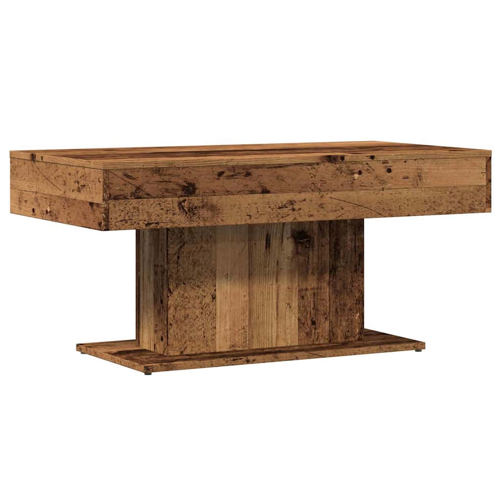 Konferenční stolek staré dřevo 96 x 50 x 45 cm, umělé dřevo - obrázek 6