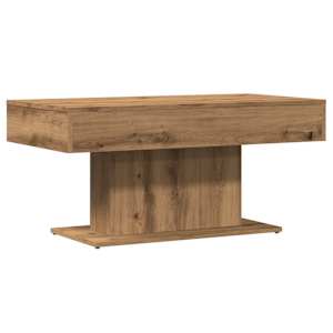 vidaXL kohvilaud, k&auml;sit&ouml;&ouml;na valminud tamm, 96 x 50 x 45 cm, t&ouml;&ouml;deldud puit