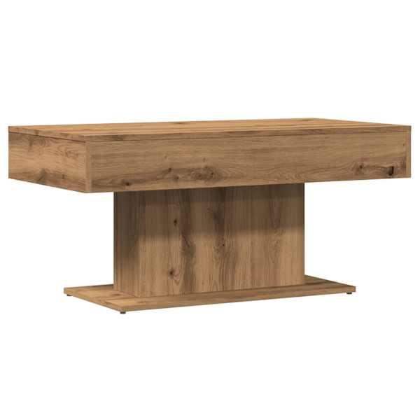 vidaXL kohvilaud, k&auml;sit&ouml;&ouml;na valminud tamm, 96 x 50 x 45 cm, t&ouml;&ouml;deldud puit