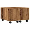 vidaXL diivanilaud Old Wood 60x60x38 cm Engineered Wood