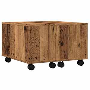 Konferenční stolek old wood 60 x 60 x 38 cm kompozitní dřevo - obrázek 2