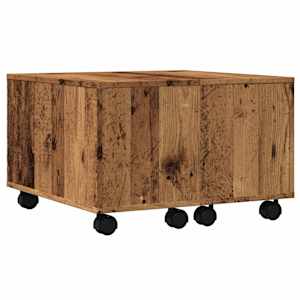 Konferenční stolek old wood 60 x 60 x 38 cm kompozitní dřevo - obrázek 7