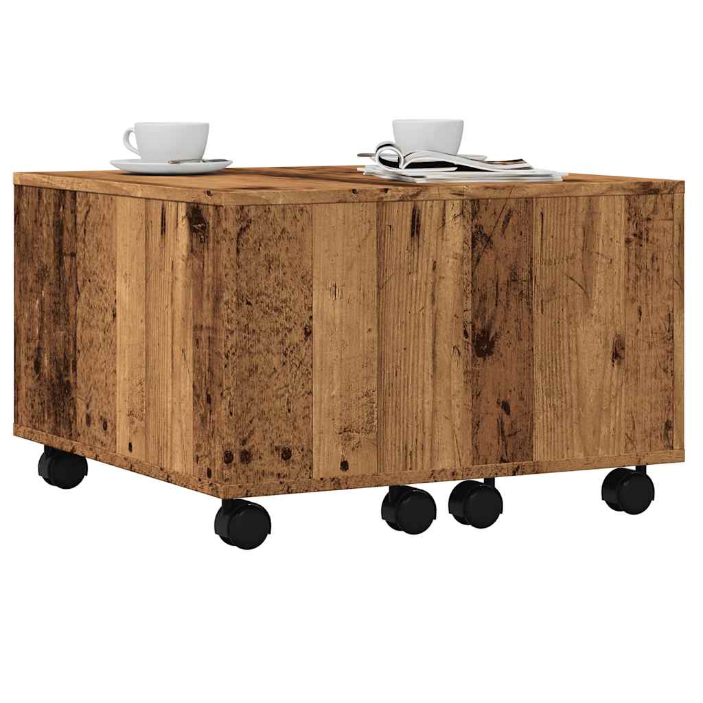 vidaXL Măsuță de cafea, lemn vechi, 60x60x38 cm, lemn prelucrat