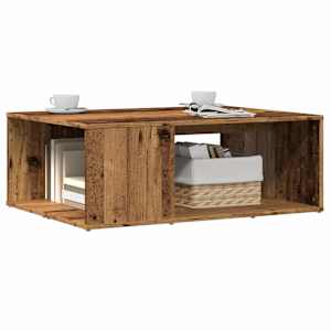 Konferenční stolek old wood 90 x 67 x 33 cm kompozitní dřevo - obrázek 1
