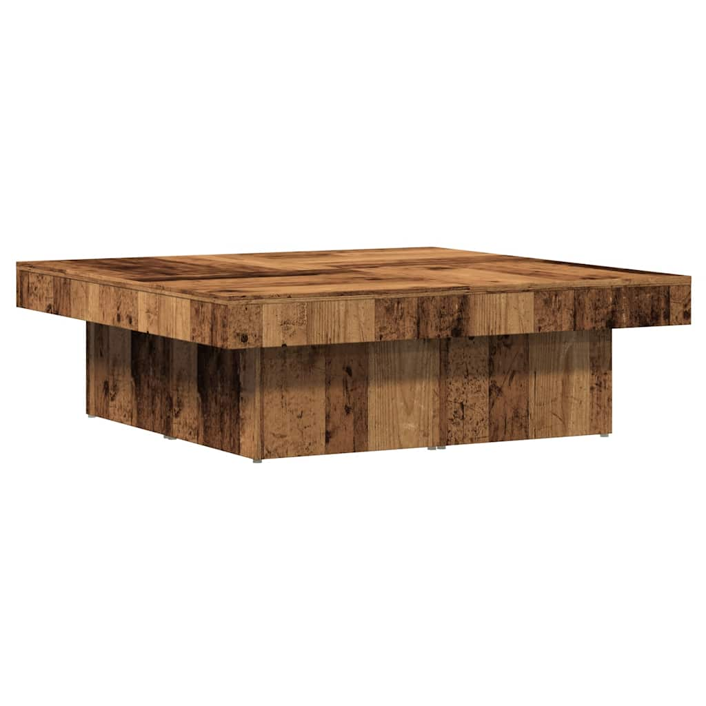 vidaXL Kava miza Old Wood 90x90x28 cm Inženirski les