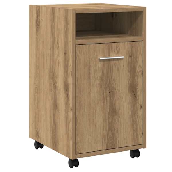 vidaXL ratastega kapp k&auml;sit&ouml;&ouml;tamm 33x38x60 cm ehituspuit