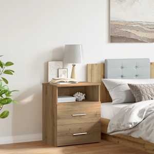 Nočna omarica artisan hrast 50x32x60 cm inženirski les