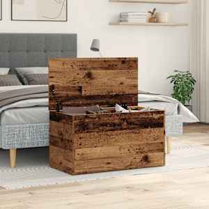 Úložná truhla old wood 84 x 42 x 46 cm kompozitní dřevo - obrázek 3