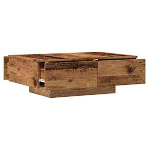 Konferenční stolek old wood 90 x 60 x 31 cm kompozitní dřevo - obrázek 7