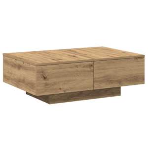 Konferenční stolek dub artisan 90 x 60 x 31 cm kompozitní dřevo - obrázek 6