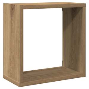 Nástěnné police kostky 2 ks dub artisan 30x15x30 cm kompozit - obrázek 4