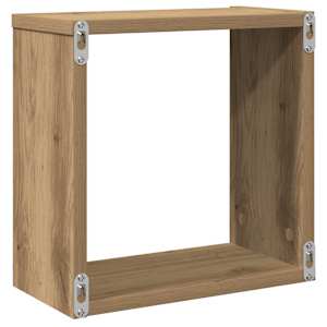 Nástěnné police kostky 6 ks dub artisan 30x15x30 cm kompozit - obrázek 7