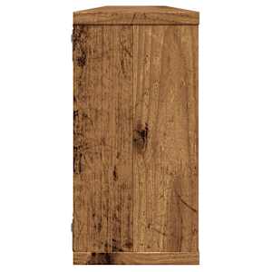 Nástěnné obdélníkové police 2 ks old wood 100x15x30 cm kompozit - obrázek 6