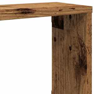 Nástěnné obdélníkové police 2 ks old wood 100x15x30 cm kompozit - obrázek 8
