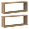 vidaXL Seinakuubikuriiulid 2 tk Artisan Oak 60x15x23cm Engineered Wood