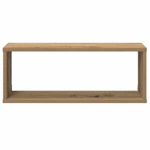 Nástěnné obdélníkové police 2ks dub artisan 60x15x23cm kompozit - obrázek 5