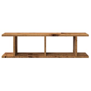 Nástěnné police 2 ks old wood 75 x 18 x 20 cm kompozitní dřevo - obrázek 5