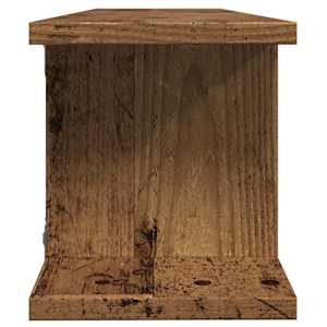 Nástěnné police 2 ks old wood 75 x 18 x 20 cm kompozitní dřevo - obrázek 6