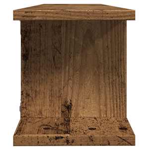 Nástěnné police 2 ks old wood 90 x 18 x 20 cm kompozitní dřevo - obrázek 6