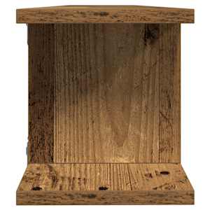 Nástěnné police 2 ks old wood 105 x 18 x 20 cm kompozitní dřevo - obrázek 6