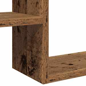 Nástěnné police 2 ks old wood 50 x 15 x 50 cm kompozitní dřevo - obrázek 8