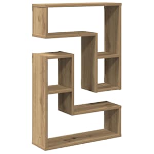 vidaXL Seinakuubikuriiulid 2 tk Artisan Oak Engineered Wood