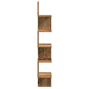 Nástěnná rohová police old wood 20 x 20 x 127,5 cm kompozit - obrázek 5