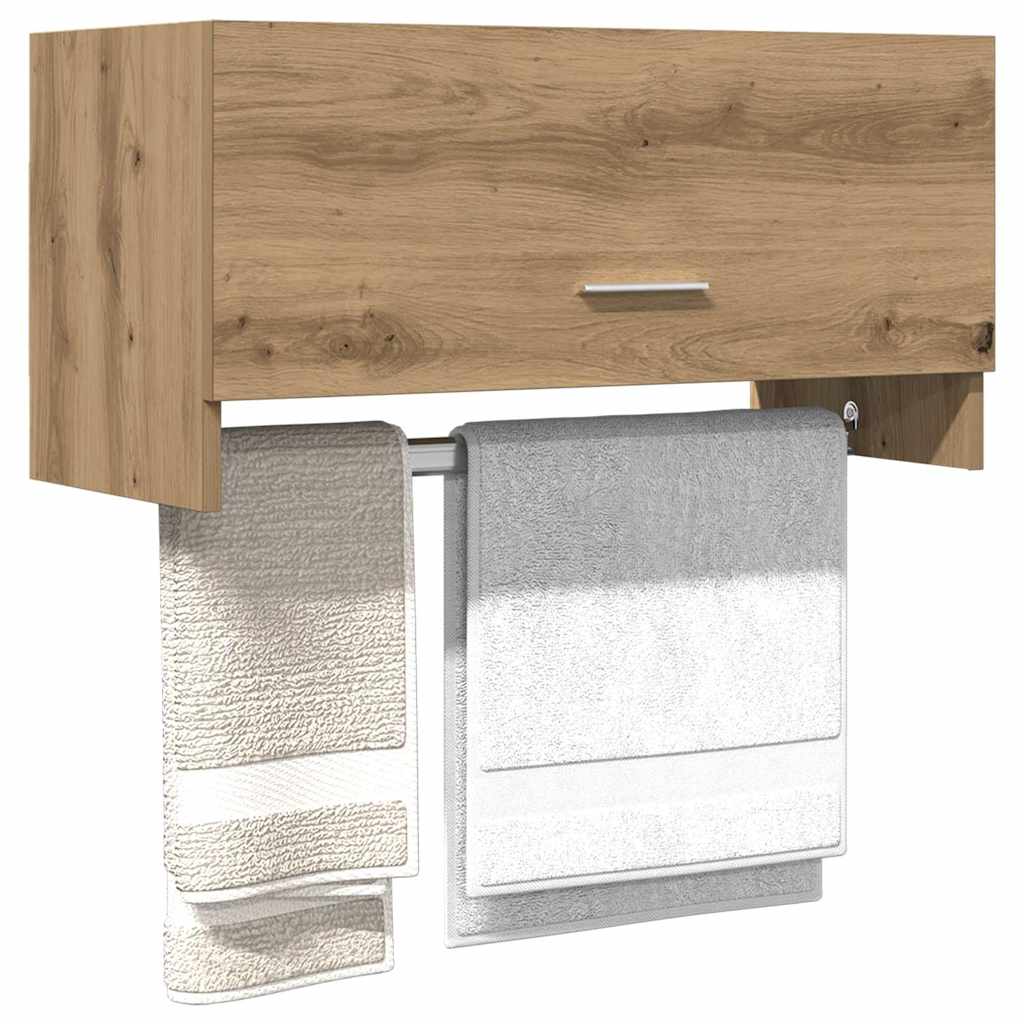 vidaXL Kleiderschrank Artisan-Eiche 70x32,5x35 cm Holzwerkstoff